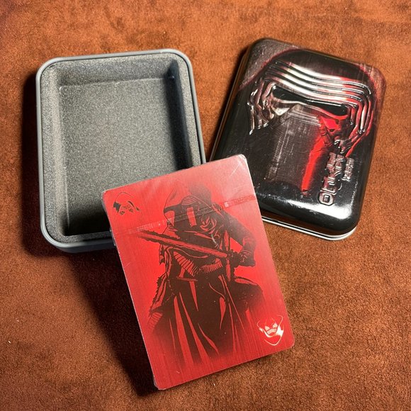 Star wars Kylo Ren playing Deck cards In Tin box New - Picture 1 of 5